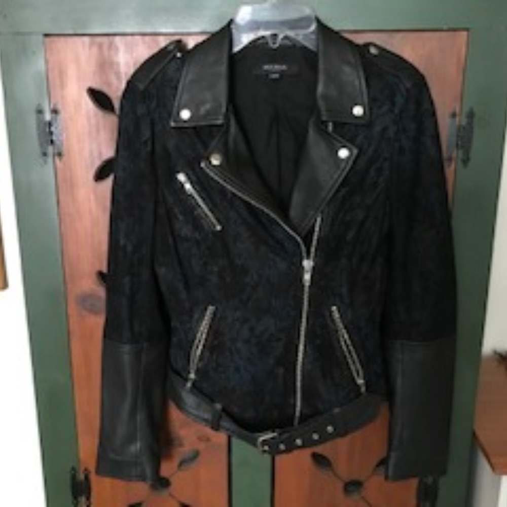 SOLD Muubaa Floral Biker Jacket